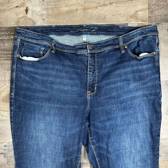 Seven 7 For All Mankind Jeans Women’s Size 26 Bootcut Blue Denim Dark Wash - Picture 4 of 11